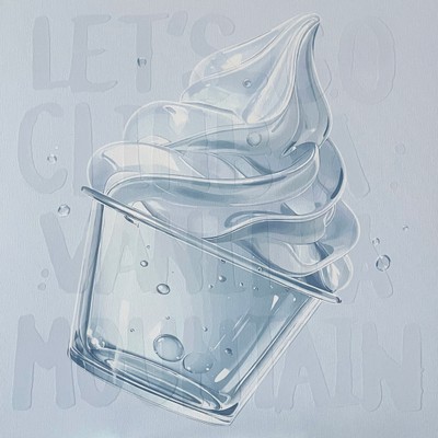 하미영-“LET’S GO CLIMB A VANILLA MOUNTAIN” Water Ice Cream Cup