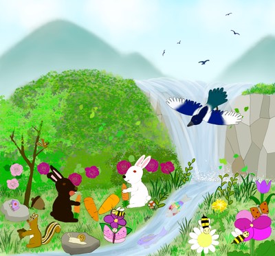 이은지, 아름다운 자연과 숲속 동물들