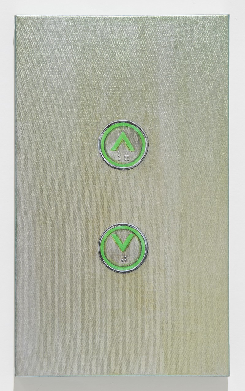 김윤경 Kim Yunkyung-Green light 그린라이트, 2025, Acrylic on canvas, h40.9*w24.2cm