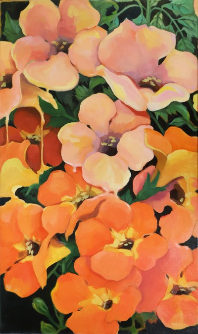 녹아, 핀 능소화