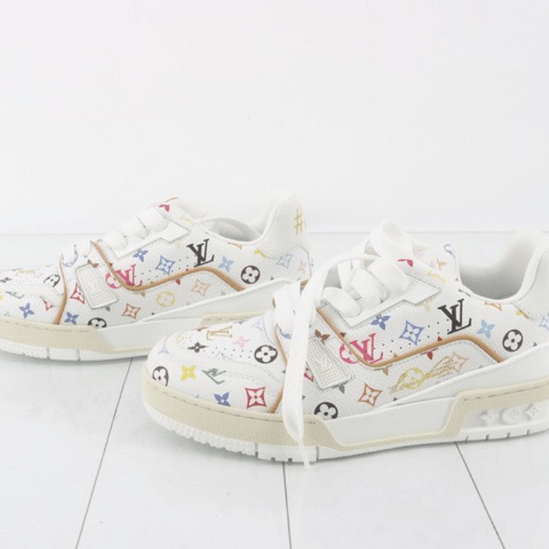 Murakami Takashi-LV x TM LV Trainer Sneakers blanc LD1204