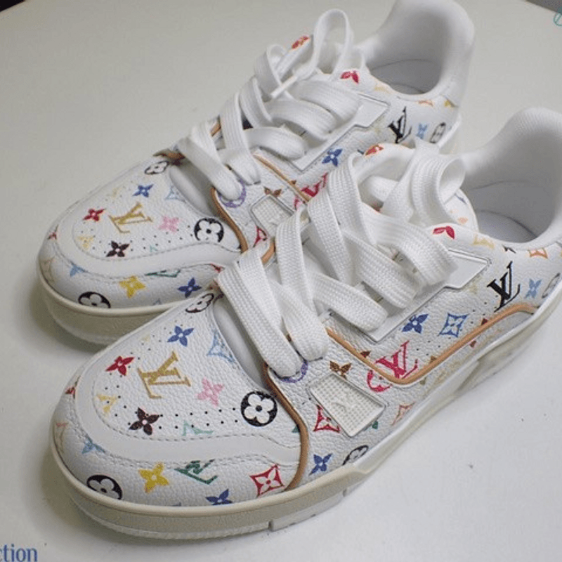 Murakami Takashi-LV x TM LV Trainer Sneakers blanc LD1204