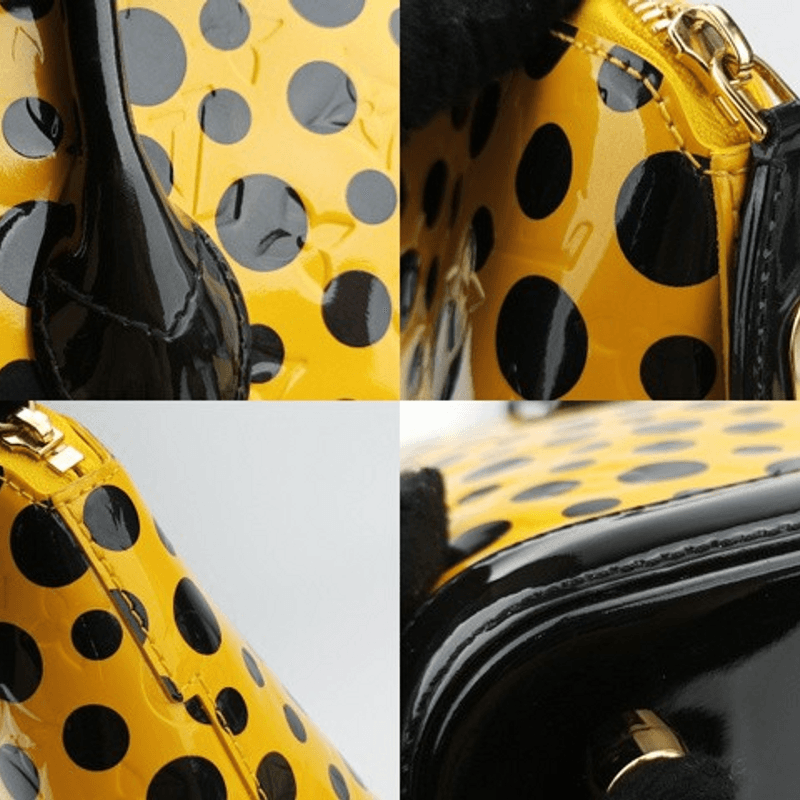 루이비통 x 야요이 쿠사마-Dot Infinity Lock MM Yayoi Kusama Jaune