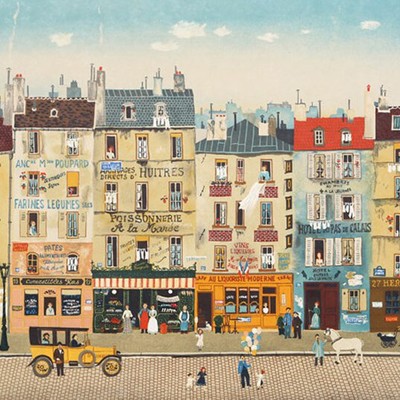 미셸 들라크루아-Paris Street Scene 1983 – France