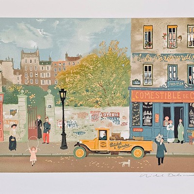 미셸 들라크루아-Souvenirs of Paris Triptych - Set of 2