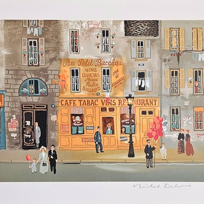 미셸 들라크루아-Souvenirs of Paris Triptych - Set of 3