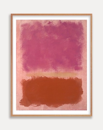 마크 로스코 (Mark Rothko), MARK ROTHKO — Untitled (PINK) (액자포함) 81X101cm
