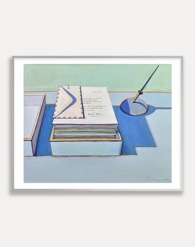 웨인티보, Wayne Thiebaud — Office Still Life (액자포함) 71X56cm