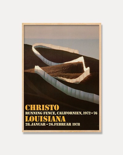 크리스토 자바체프, Javacheff Christo — RUNNING FENCE CALIFORNIEN (액자포함) 42 x 59.4 cm