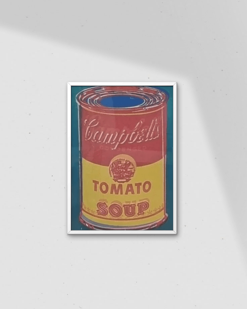 Andy Warhol-Colored Campbell's soup can
