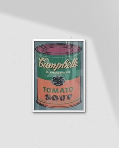 Andy Warhol-Colored Campbell's soup can