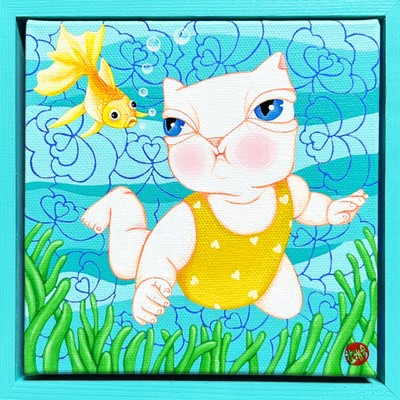 한해숙-단상 고양이_Under the sea 1