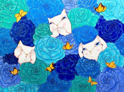 한해숙, 단상 고양이_Three wise cats : 三不猿 