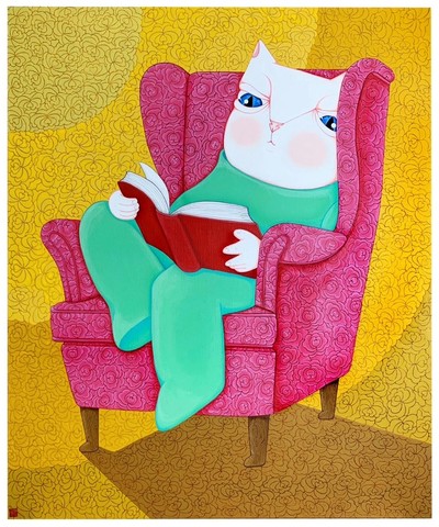 한해숙, 단상 고양이_ 망중한(忙中閑)