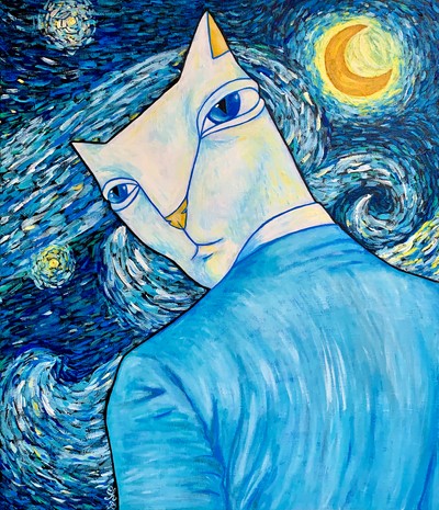 한해숙, 단상 고양이_ 별이 빛나는 밤(오마주)