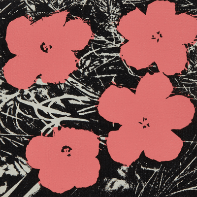 앤디 워홀 (Andy Warhol)-Flowers Painting (8" x 8")