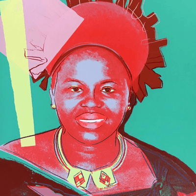 앤디 워홀 (Andy Warhol)-Reigning Queens: Queen Ntombi Twala of Swaziland