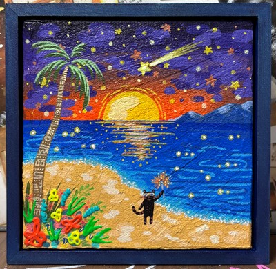 릴로두들, 밤해변의 일기