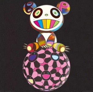 무라카미 다카시  Murakami Takashi, pandakashi - black