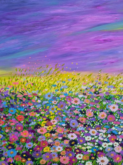 끌로에 최 작가-빛의 들판 대형30호그림 