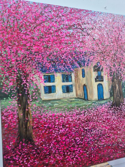 끌로에 최 작가, 핑크빛 나무아래  행복한 집