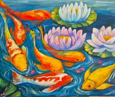 끌로에 최 작가, 행복과 함께 온 잉어들 