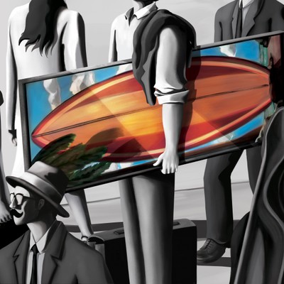 Jeroz-The man with the surfboard picture