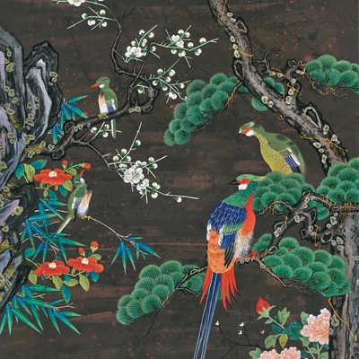 백정희-블랙화조