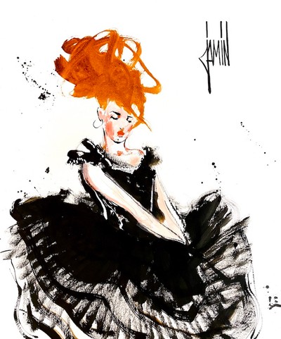 David Jamin-Rousse a la robe noire