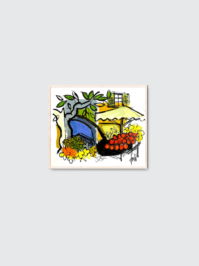 David Jamin -Uzès – le beau marché place aux herbes