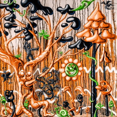 Kenny Scharf-Furungle 5 (Orange)