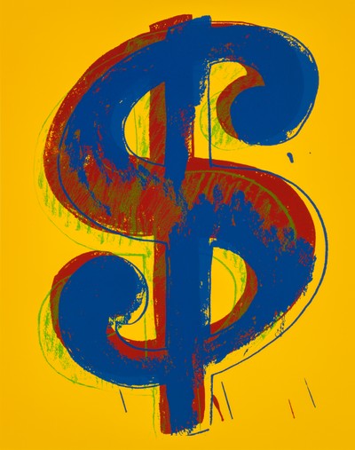 앤디워홀-Dollar Signs Yellow