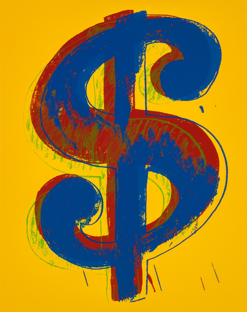 앤디워홀-Dollar Signs Yellow