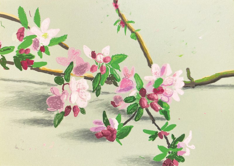 데이비드 호크니-The Arrival of Spring no. 214