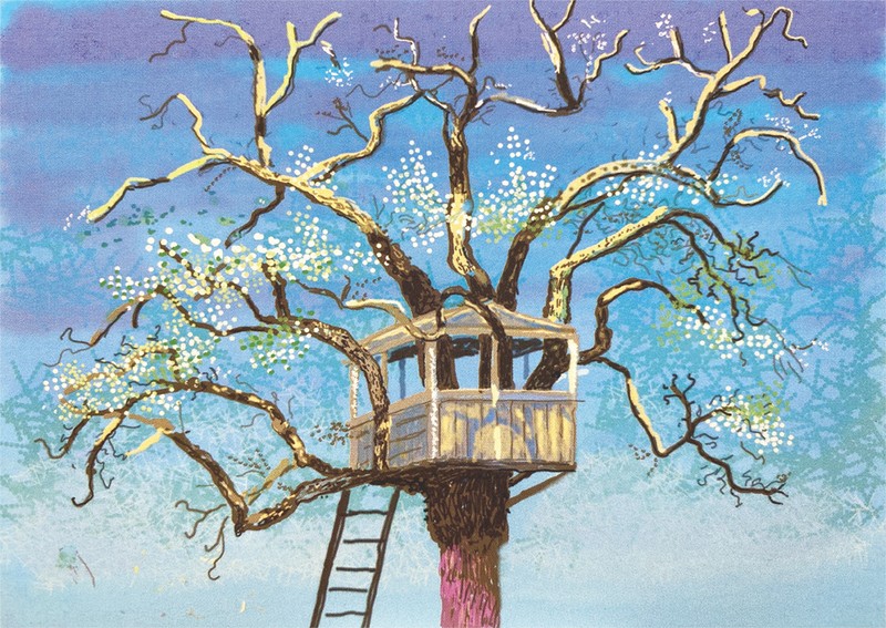 데이비드 호크니-The Arrival of Spring no. 125