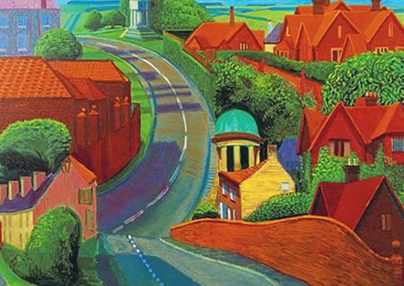 데이비드 호크니-The Road to York through Sledmere