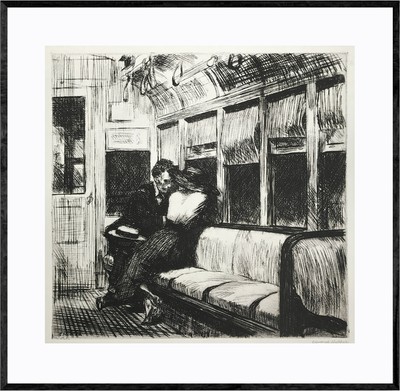 에드워드 호퍼 Edward Hopper-Night on the El Train